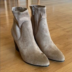 Mid-cut zip up booties